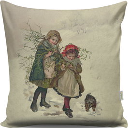 Aberto Design Cojín Multicolor 43x43 cm con Relleno de Silicona